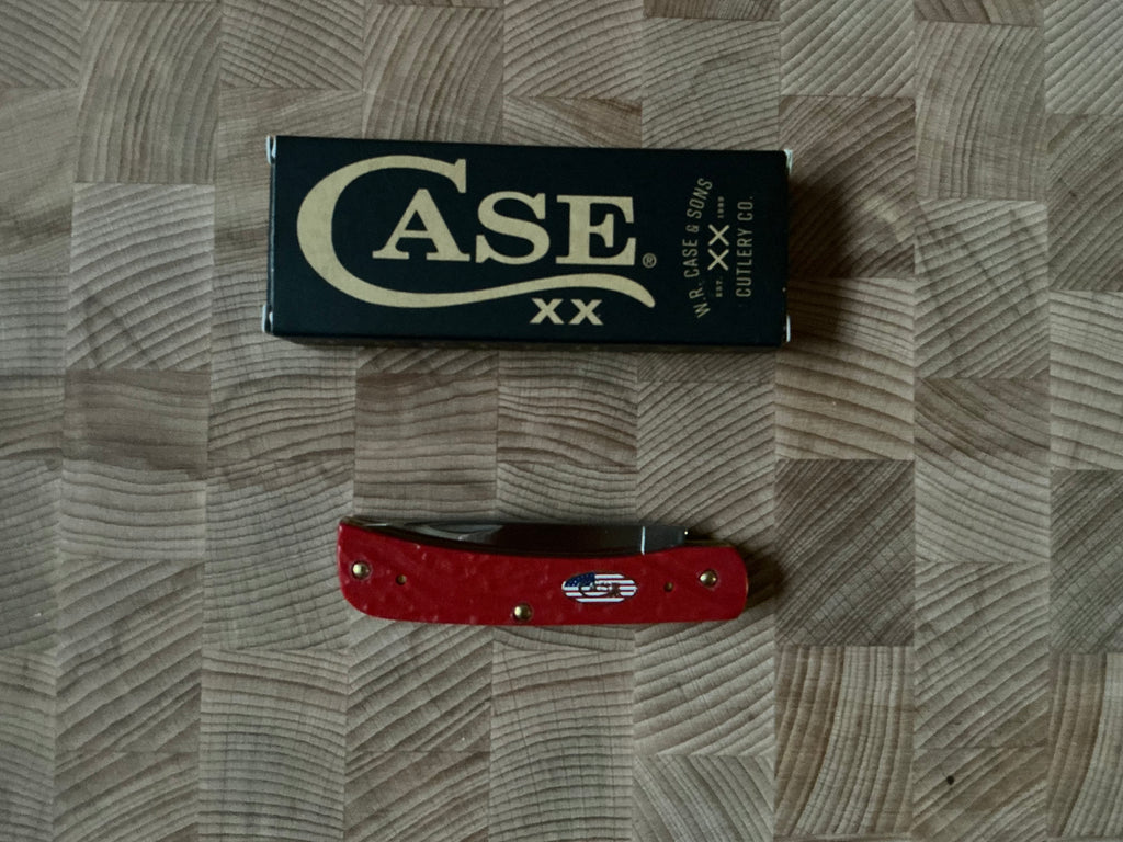 New in box - Red Synthetic Rough Jig Sod Buster Jr