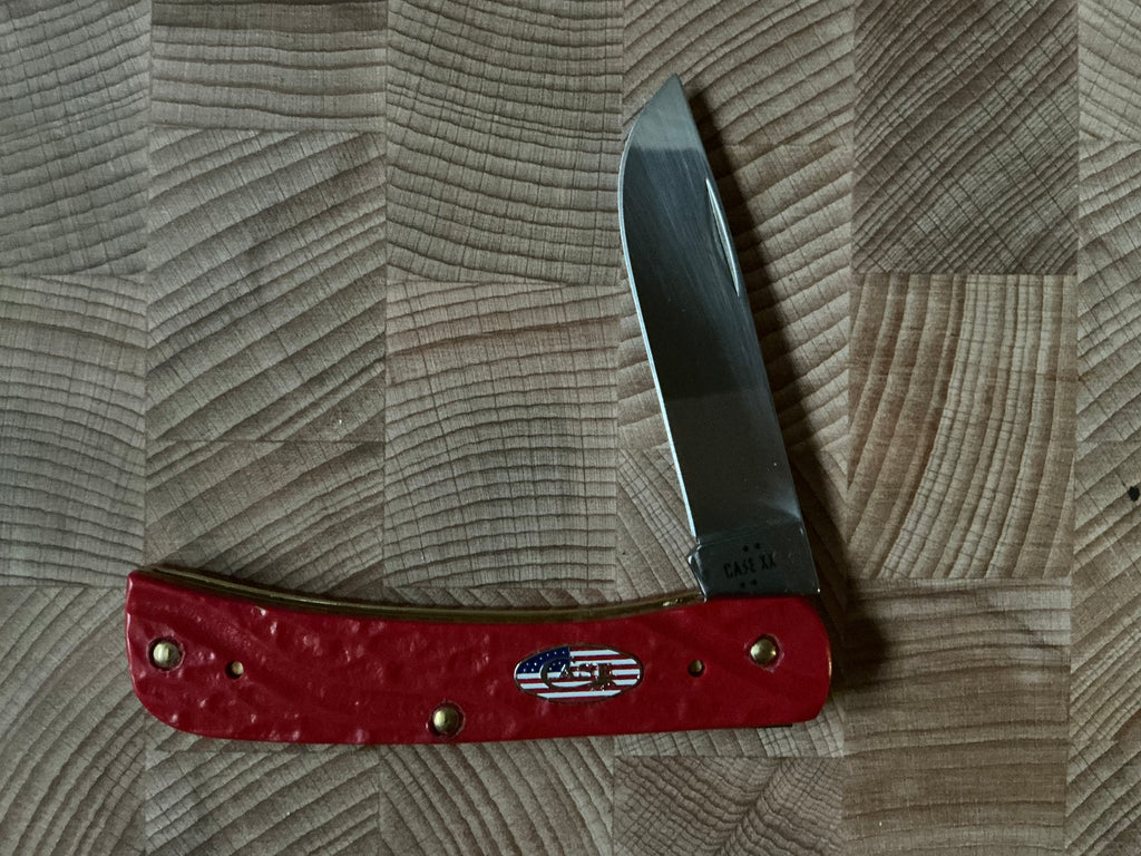 New in box - Red Synthetic Rough Jig Sod Buster Jr