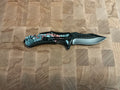 Folding Knife - Pink/Green Dragon