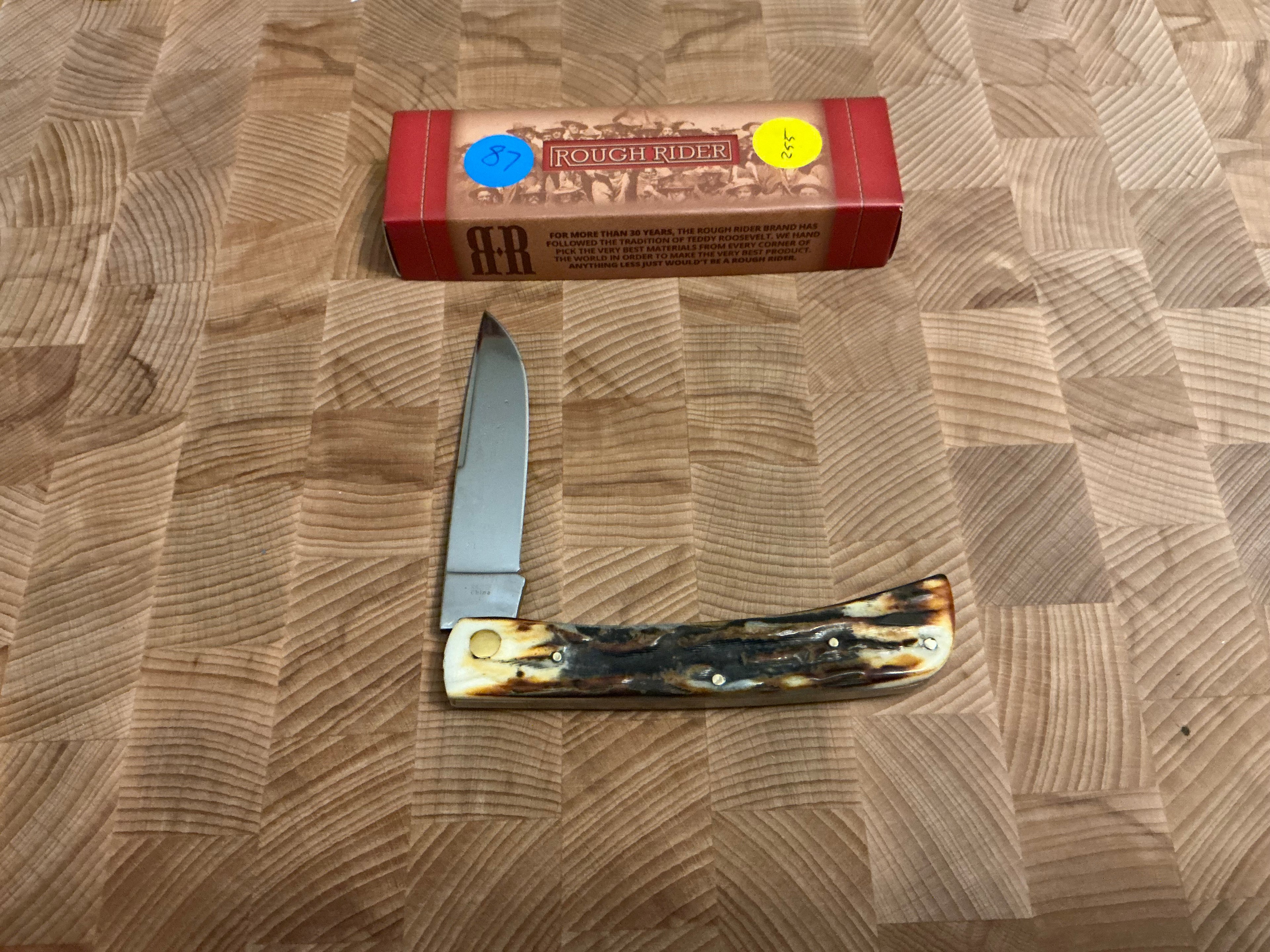 New in box - Rough Rider Bone Stag